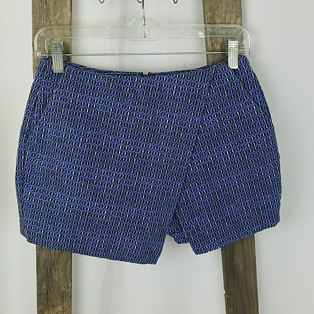 Topshop women 6 short pants faux wrap asymmetrical